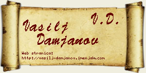 Vasilj Damjanov vizit kartica